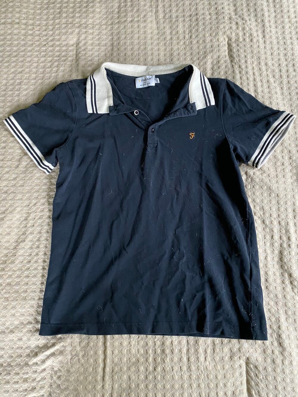 Farah 100% Organic Cotton Navy Shirt